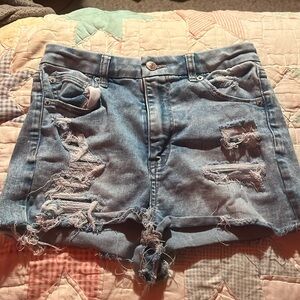 american eagle ripped shorts